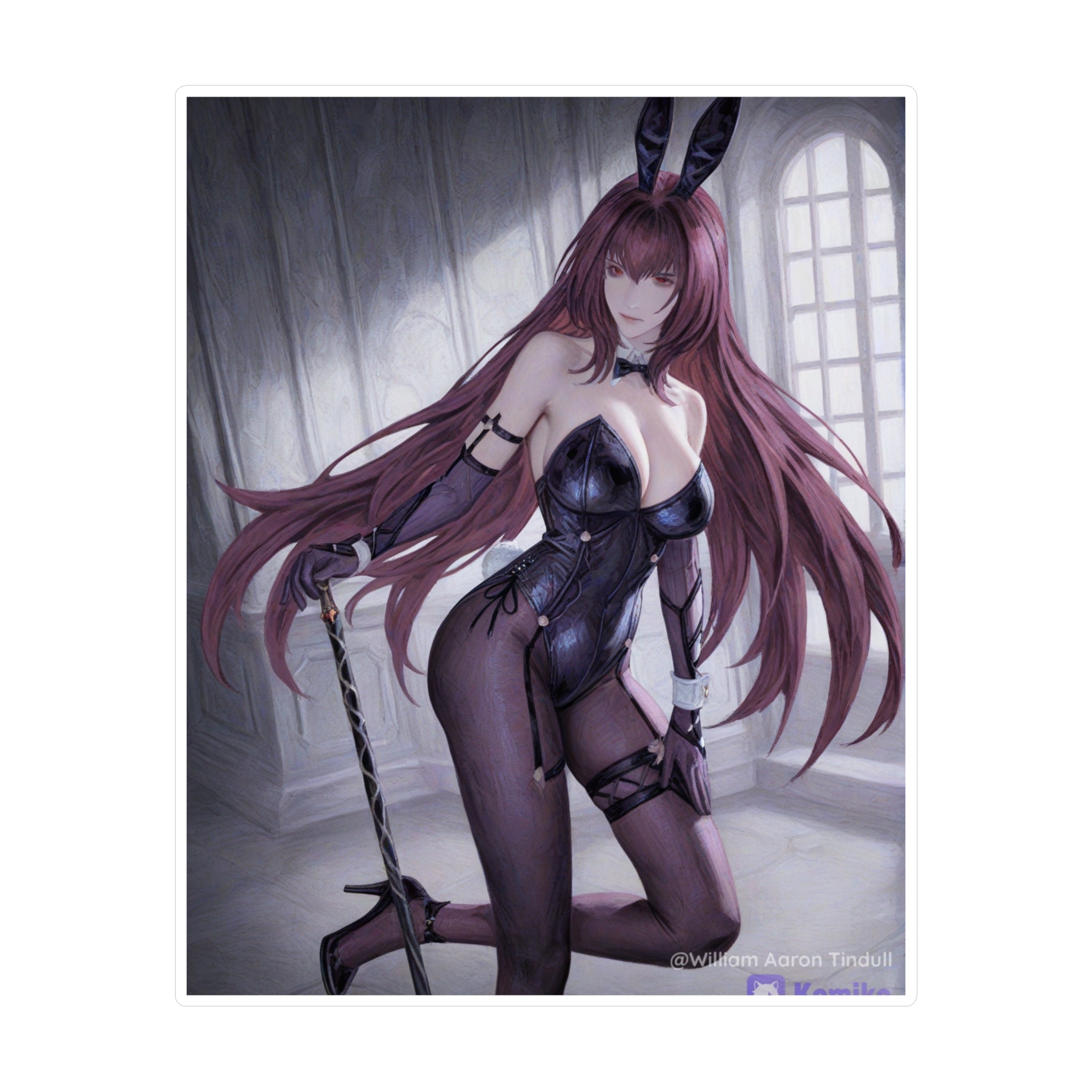 Bunny Girl Anime Vinyl Sticker — Kiss-Cut Decorative Decal
