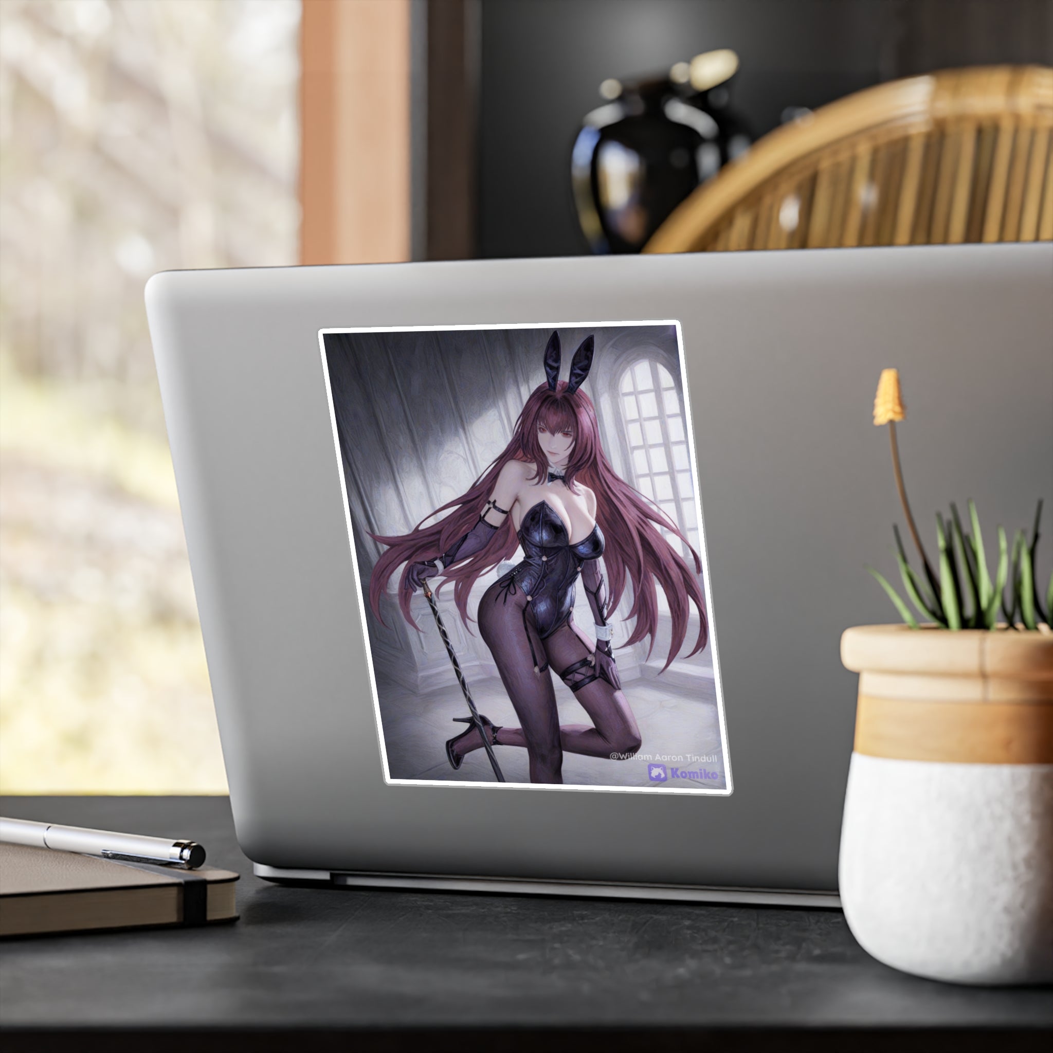 Bunny Girl Anime Vinyl Sticker — Kiss-Cut Decorative Decal