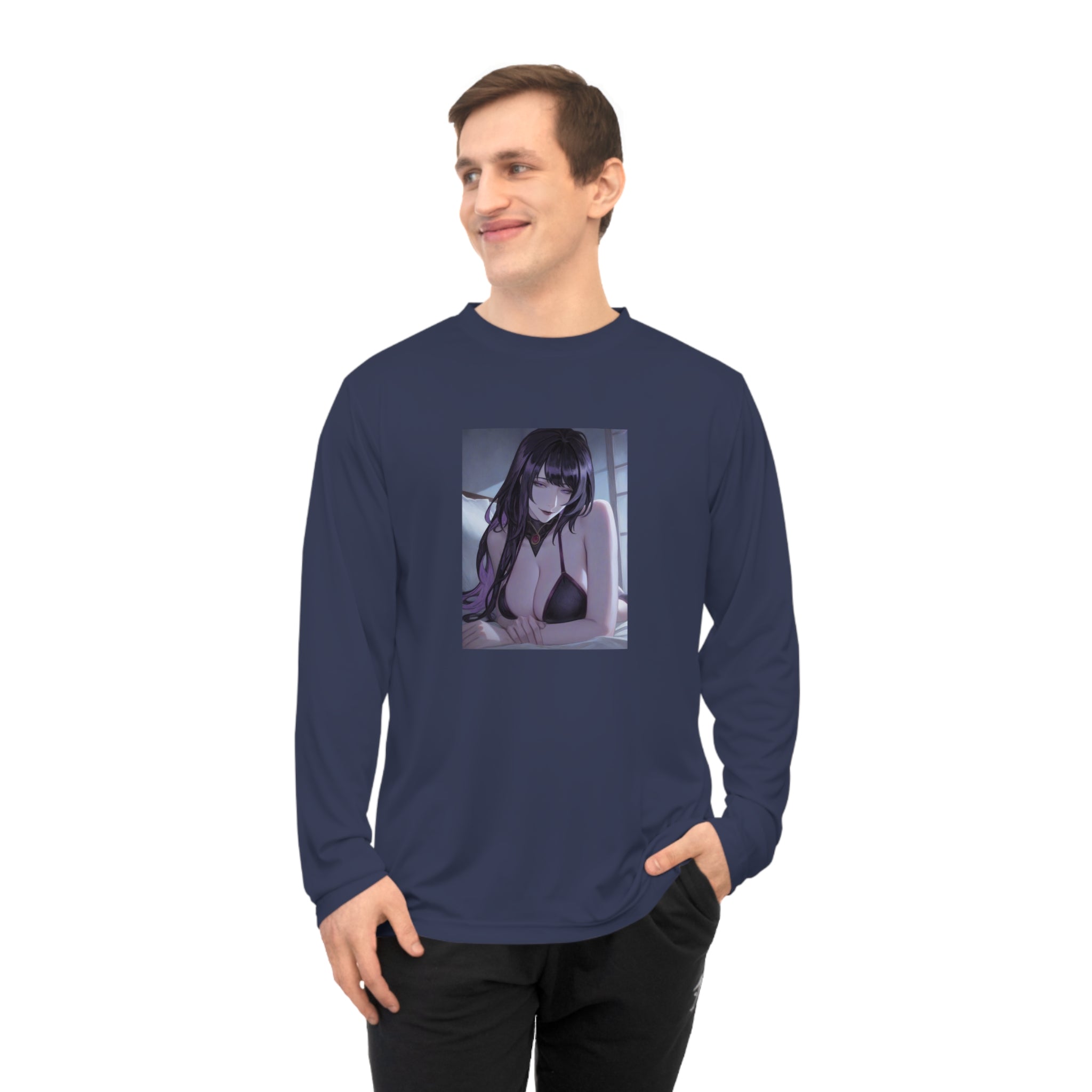 Anime Girl Long Sleeve Shirt — Moody Anime Art Tee