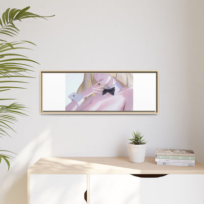 Bunny Girl Matte Canvas Print Framed — Sexy Anime Art Wall Decor