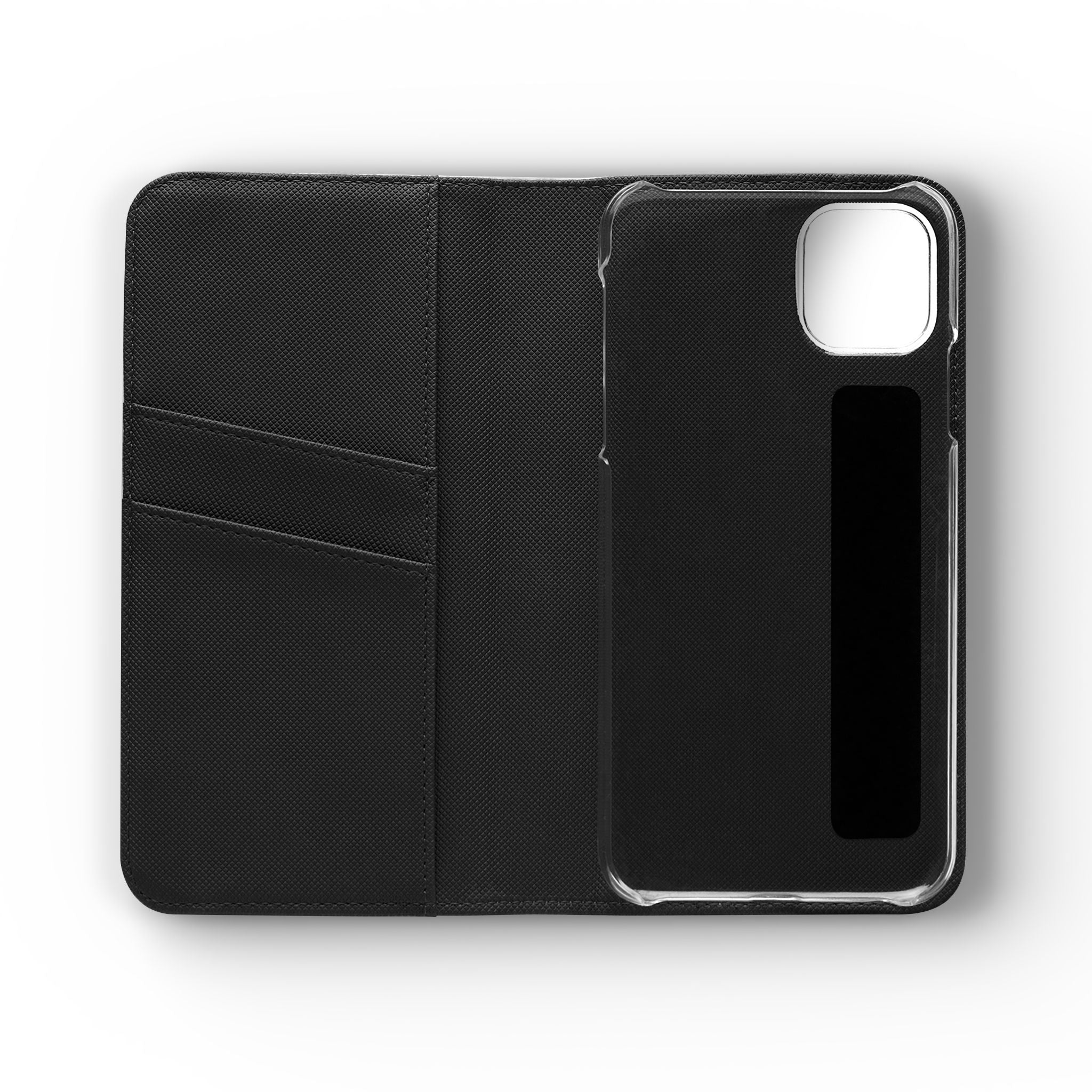 Anime Bunny Girl Flip Case - Purple Long-Haired Character Phone Wallet