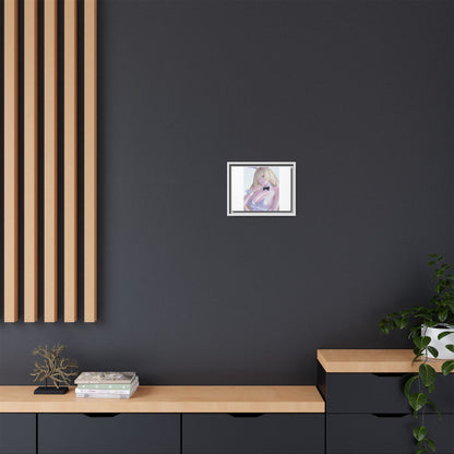 Bunny Girl Matte Canvas Print Framed — Sexy Anime Art Wall Decor