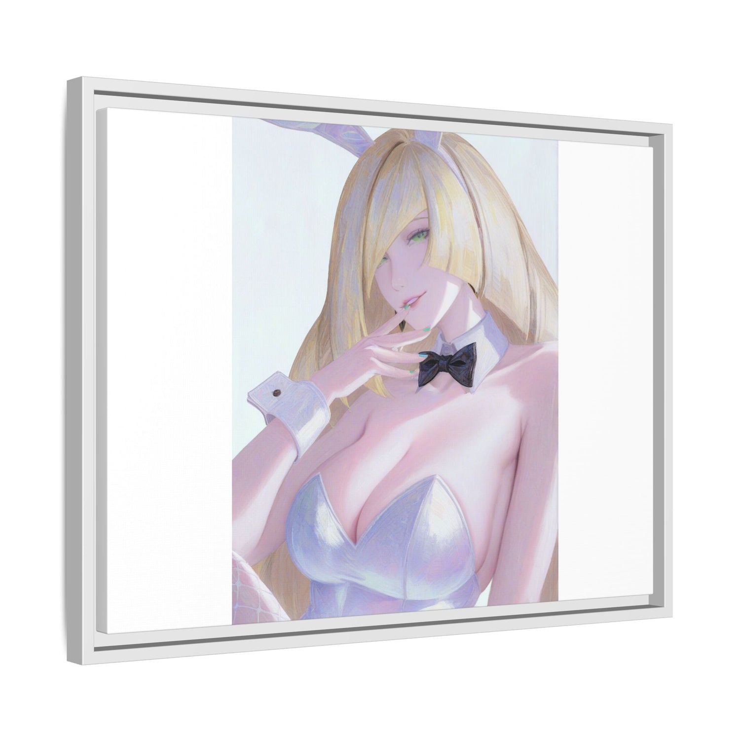 Bunny Girl Matte Canvas Print Framed — Sexy Anime Art Wall Decor