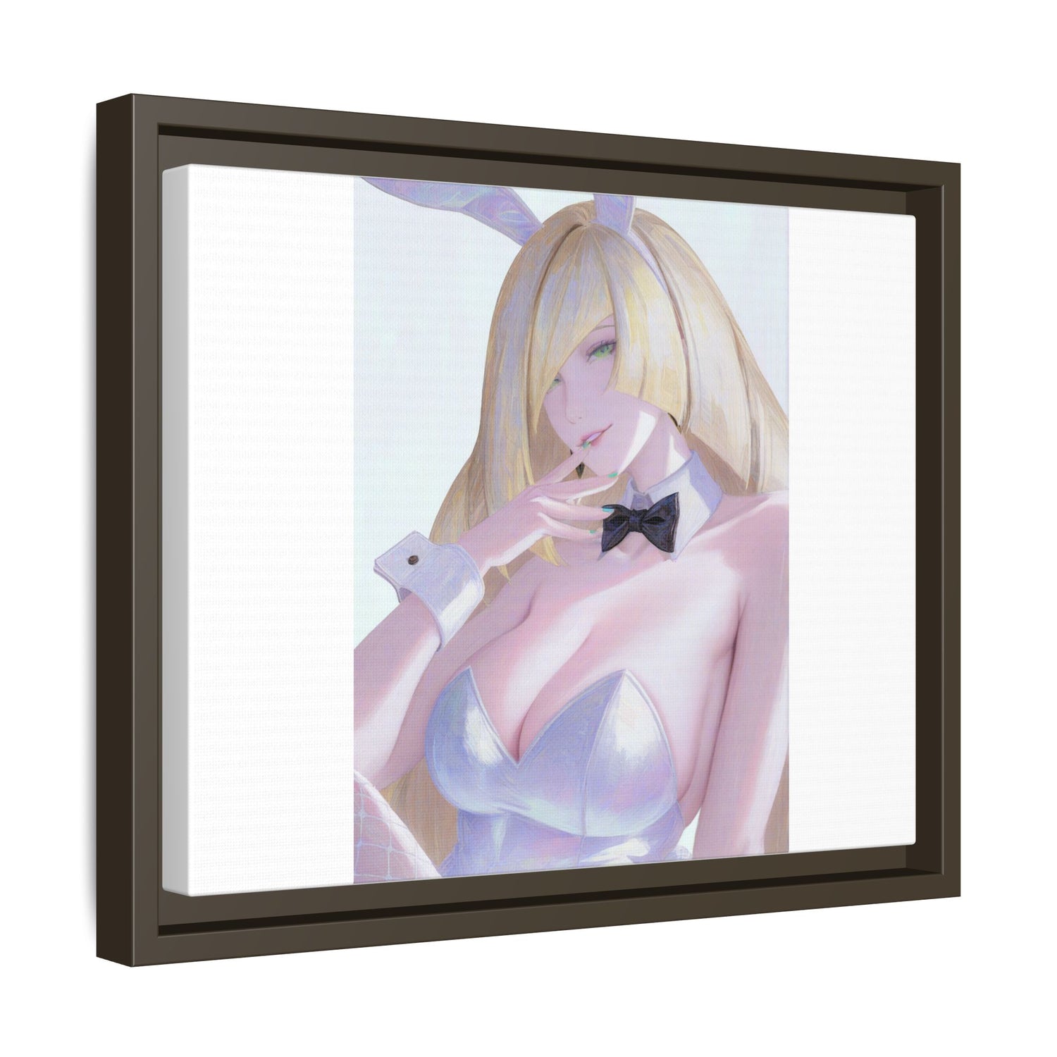 Bunny Girl Matte Canvas Print Framed — Sexy Anime Art Wall Decor