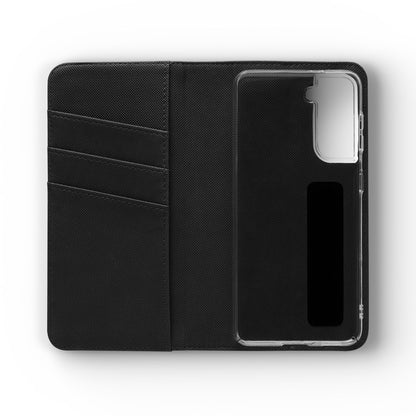 Anime Bunny Girl Flip Case - Purple Long-Haired Character Phone Wallet