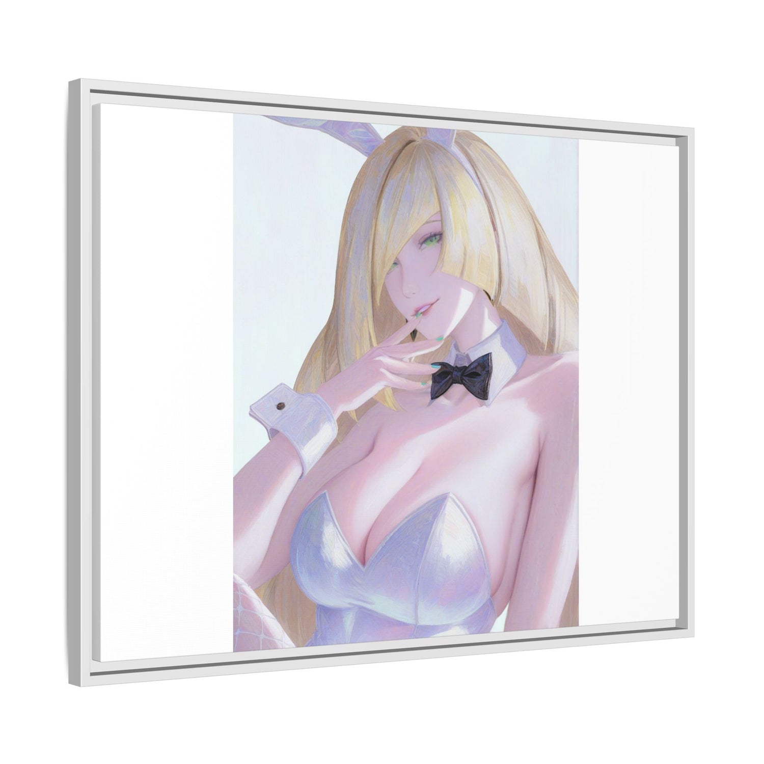 Bunny Girl Matte Canvas Print Framed — Sexy Anime Art Wall Decor
