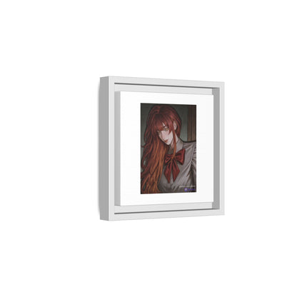 Framed Matte Canvas Print — Gothic Redhead Portrait