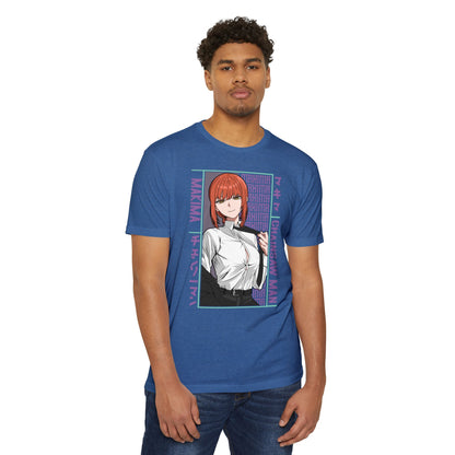 Makima Chainsaw Man Anime Graphic T-Shirt — Japanese Text Design