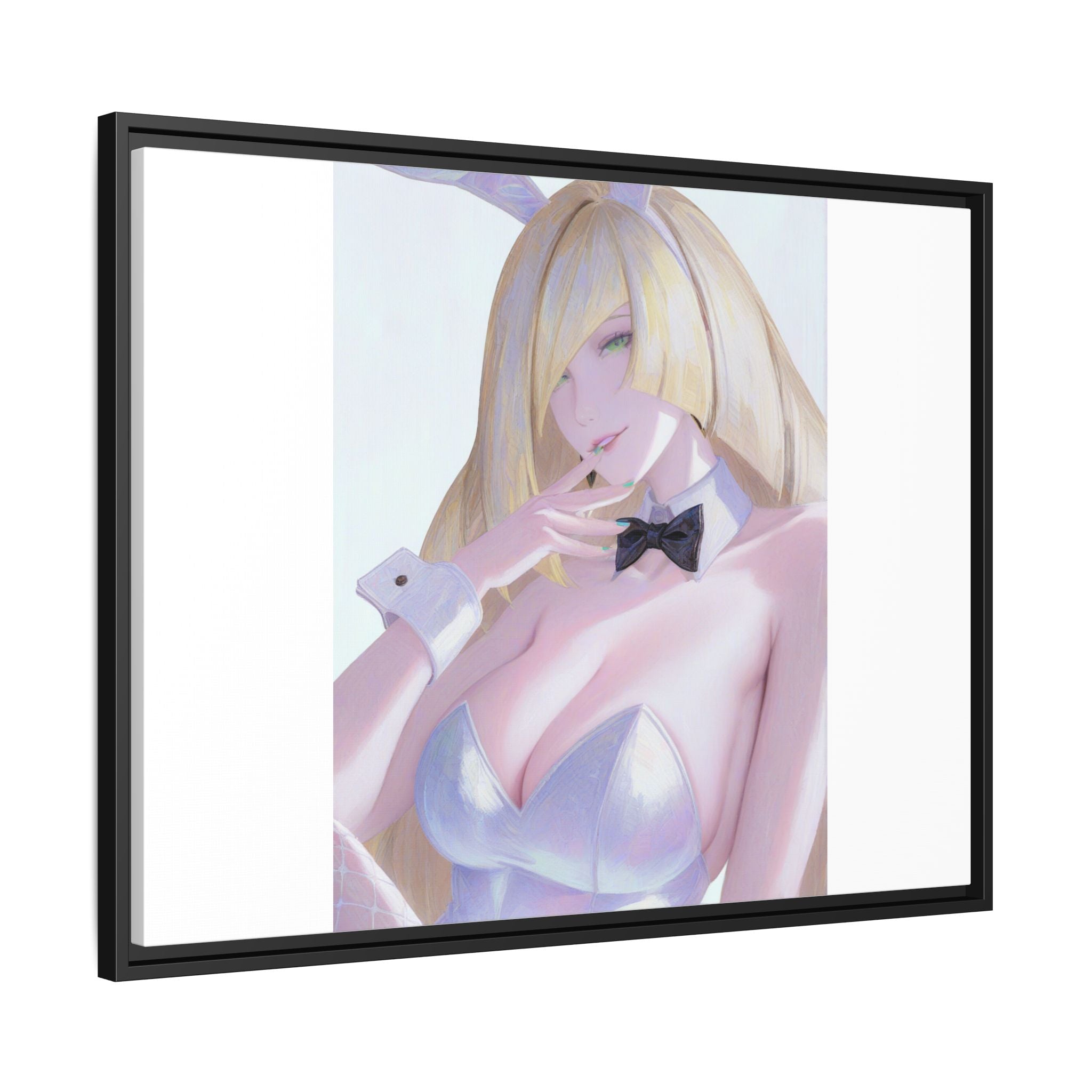 Bunny Girl Matte Canvas Print Framed — Sexy Anime Art Wall Decor