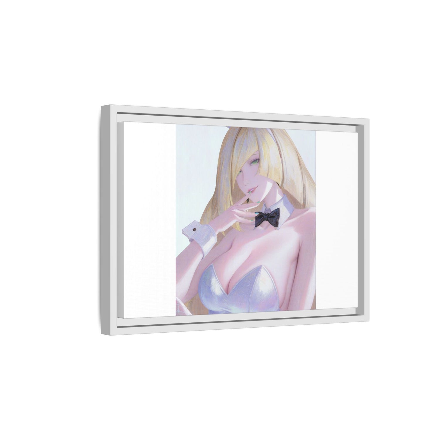 Bunny Girl Matte Canvas Print Framed — Sexy Anime Art Wall Decor