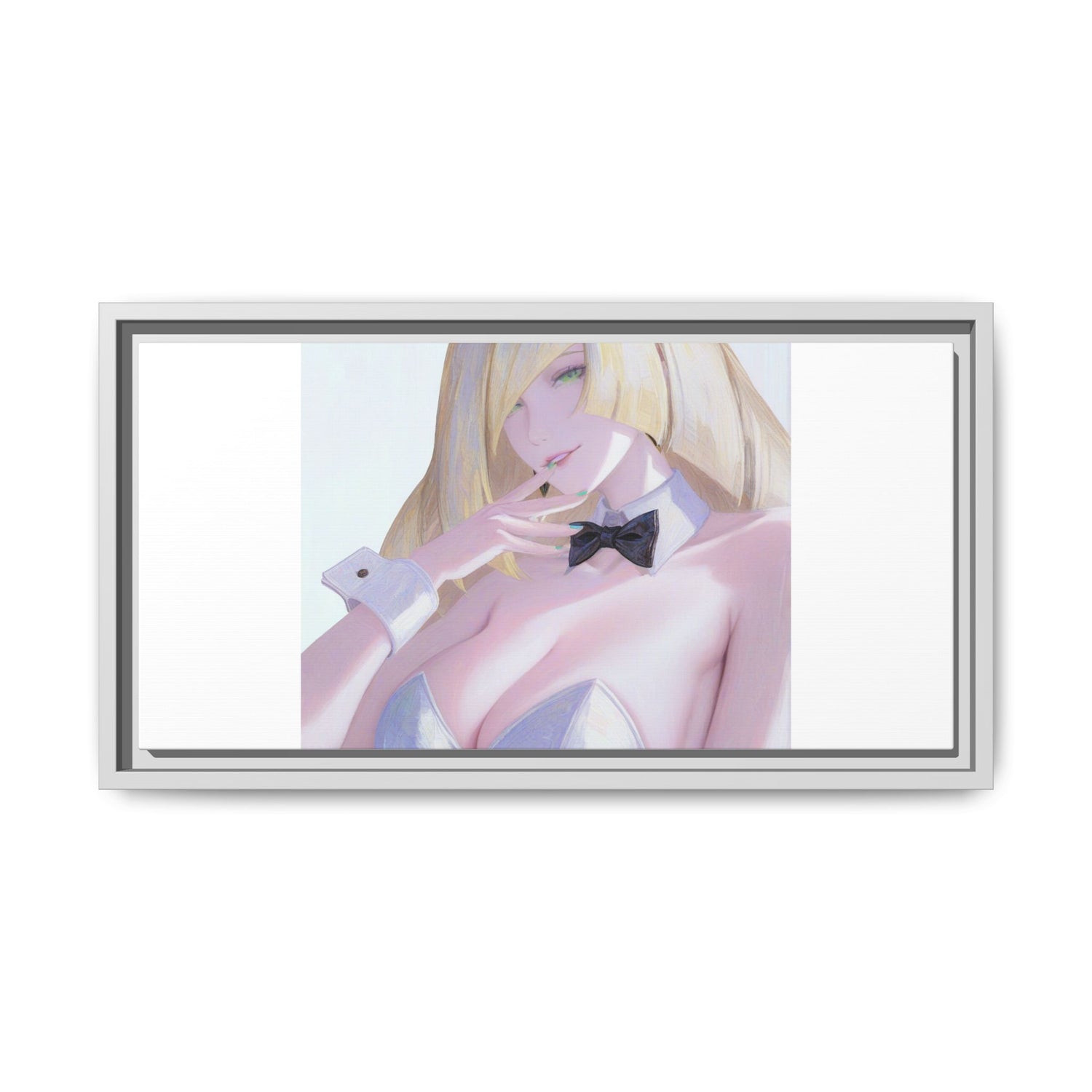 Bunny Girl Matte Canvas Print Framed — Sexy Anime Art Wall Decor