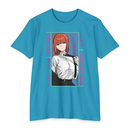Makima Chainsaw Man Anime Graphic T-Shirt — Japanese Text Design