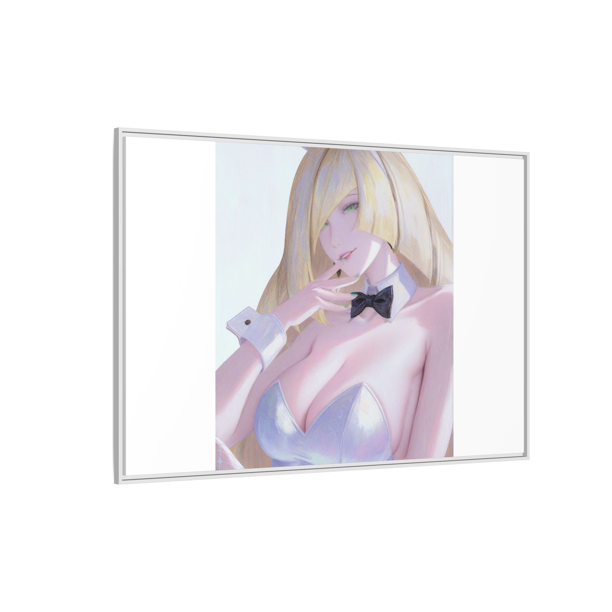 Bunny Girl Matte Canvas Print Framed — Sexy Anime Art Wall Decor
