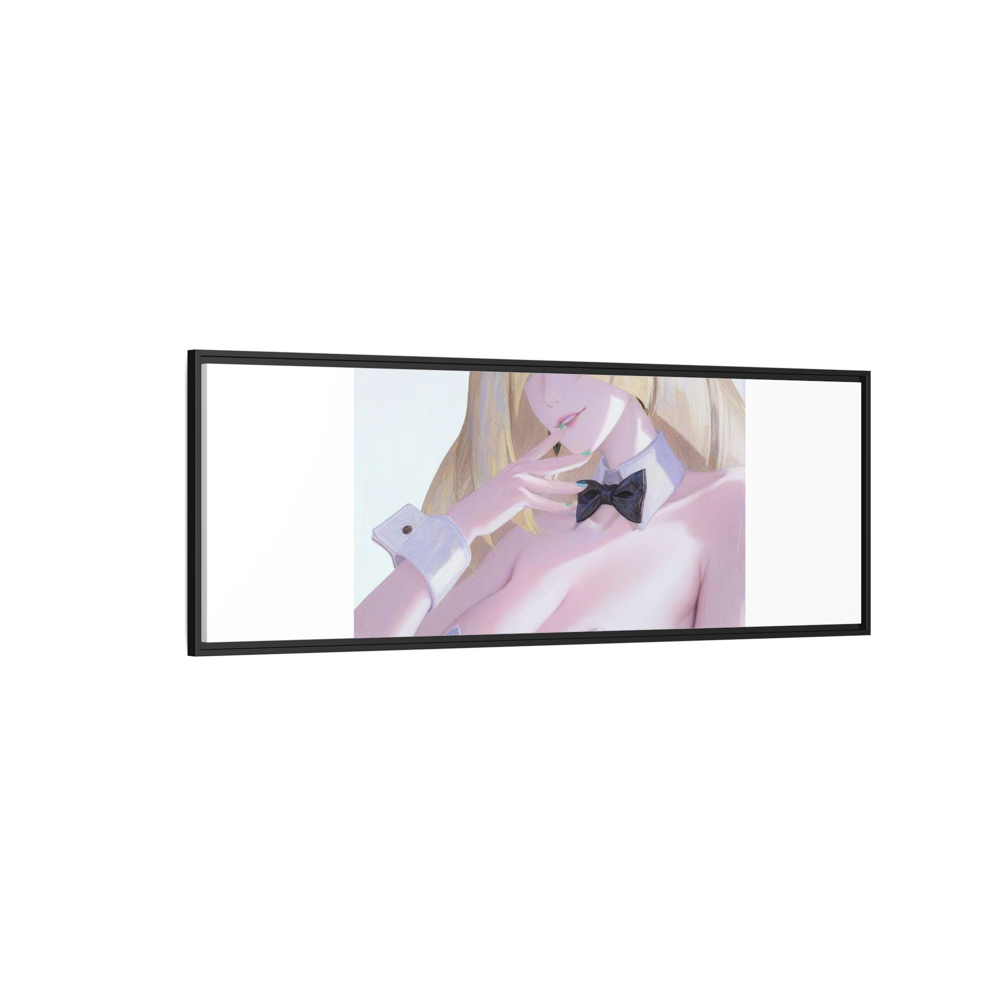 Bunny Girl Matte Canvas Print Framed — Sexy Anime Art Wall Decor