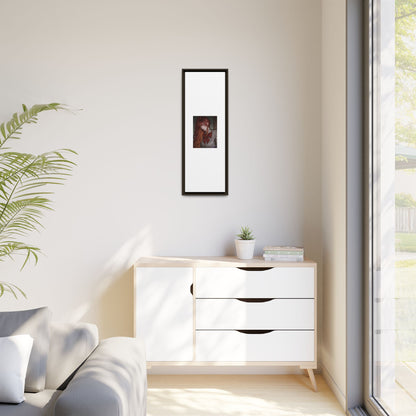 Framed Matte Canvas Print — Gothic Redhead Portrait