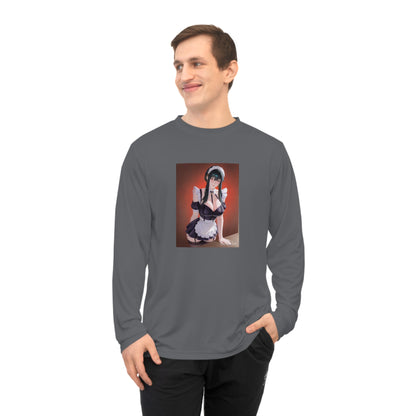 Anime Maid Long Sleeve Shirt — Cute Kawaii Maid Illustration