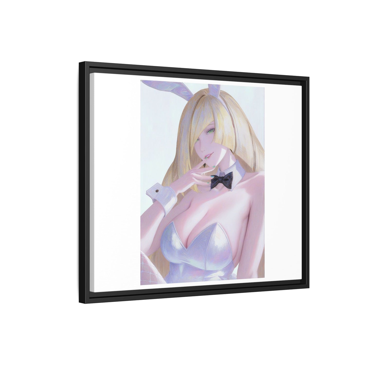 Bunny Girl Matte Canvas Print Framed — Sexy Anime Art Wall Decor