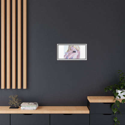 Bunny Girl Matte Canvas Print Framed — Sexy Anime Art Wall Decor