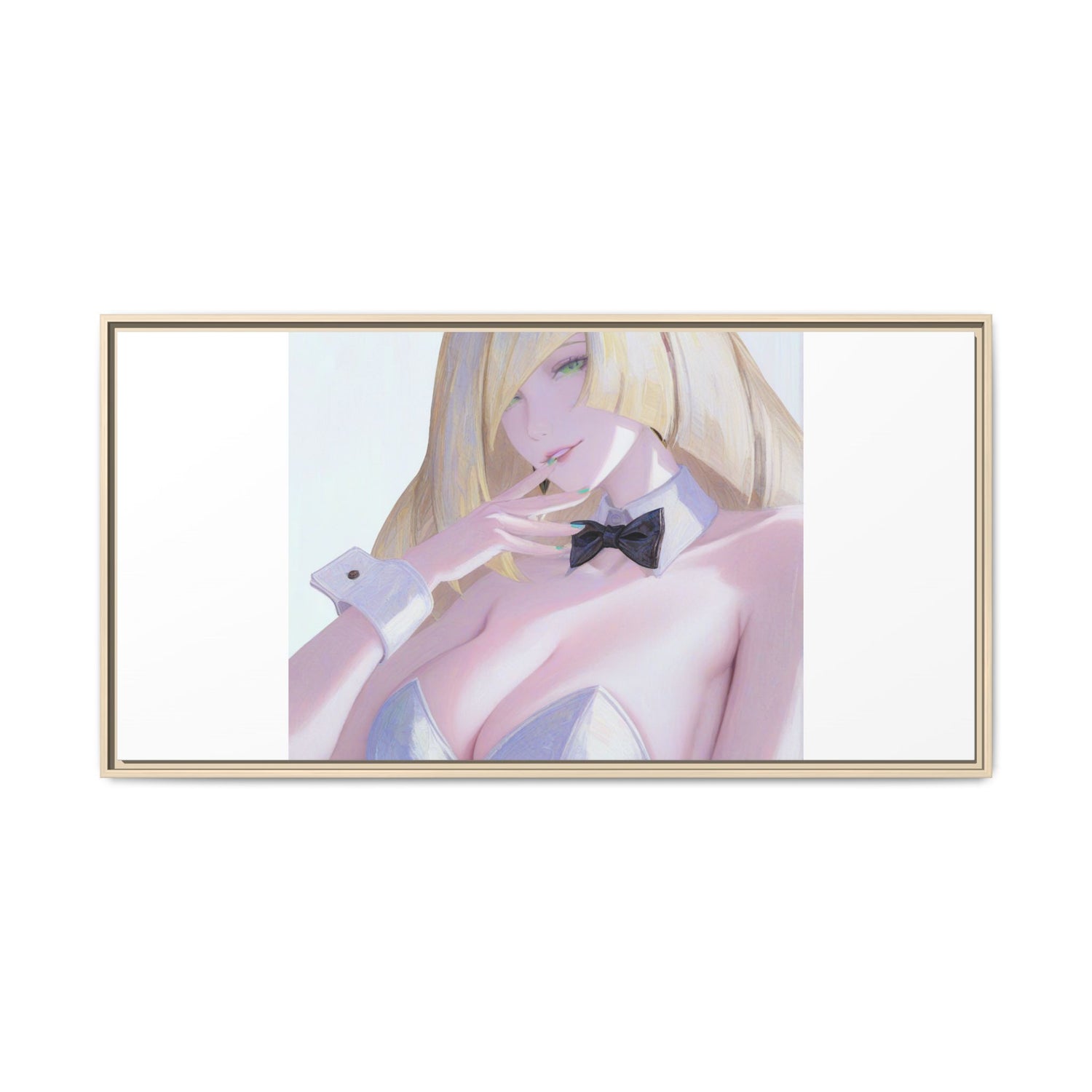 Bunny Girl Matte Canvas Print Framed — Sexy Anime Art Wall Decor
