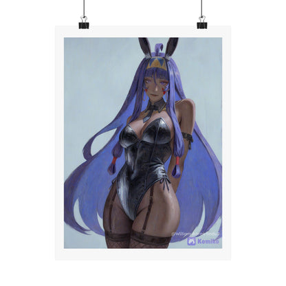 Bunny Girl Anime Matte Poster — Vertical Art Print