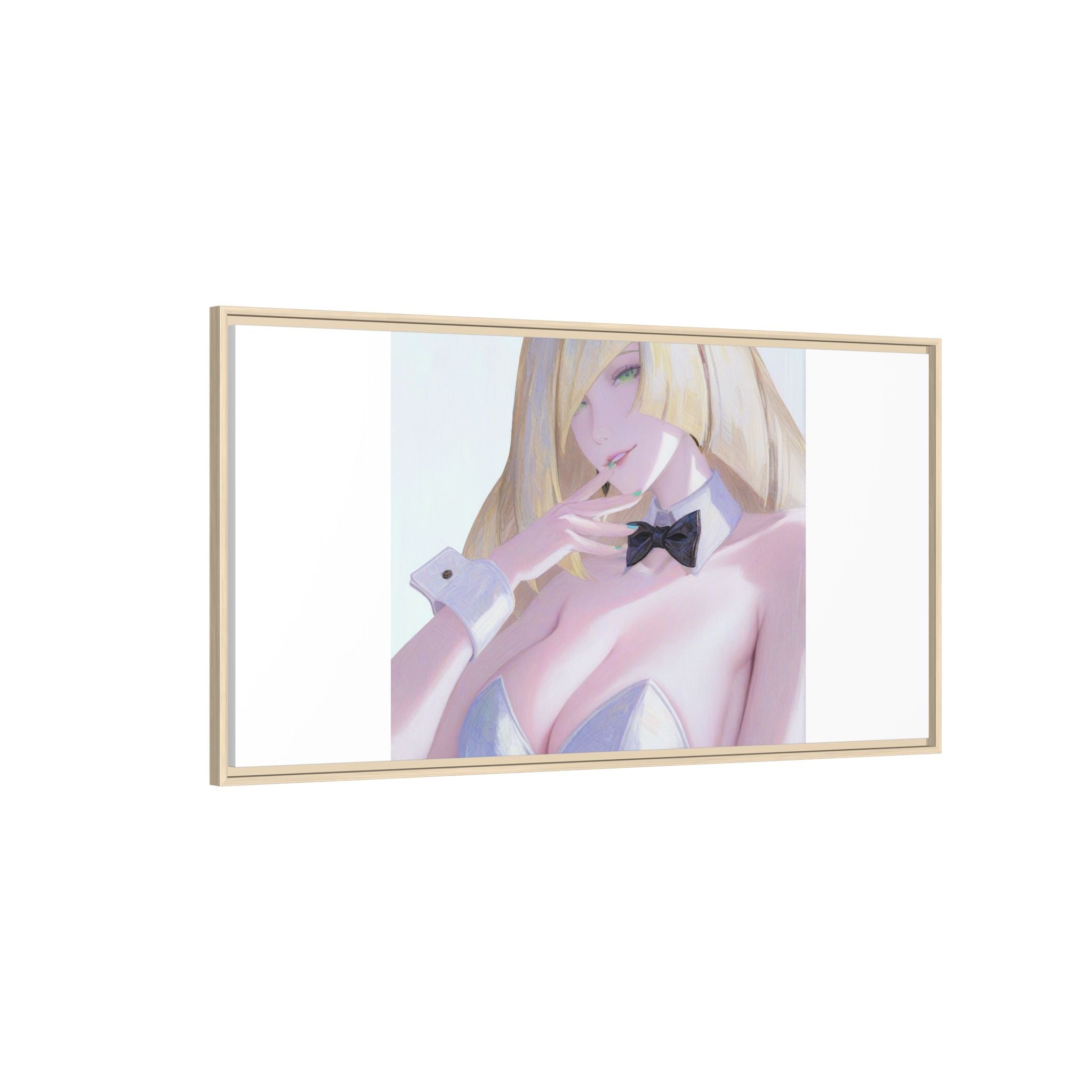 Bunny Girl Matte Canvas Print Framed — Sexy Anime Art Wall Decor