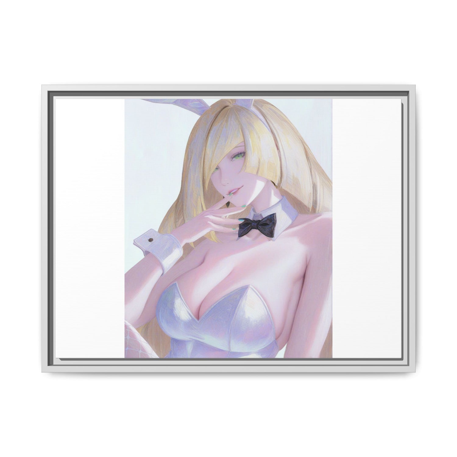 Bunny Girl Matte Canvas Print Framed — Sexy Anime Art Wall Decor