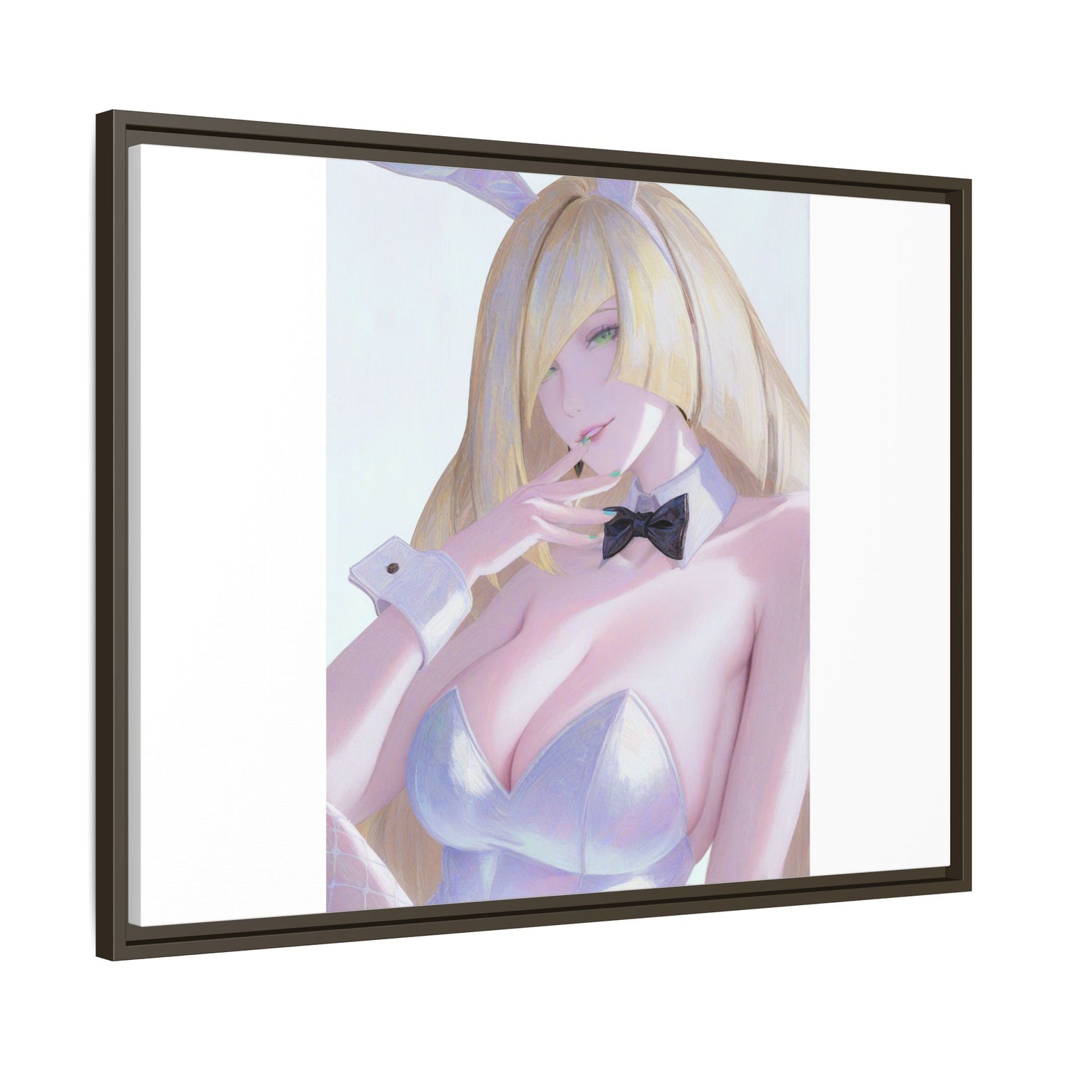 Bunny Girl Matte Canvas Print Framed — Sexy Anime Art Wall Decor