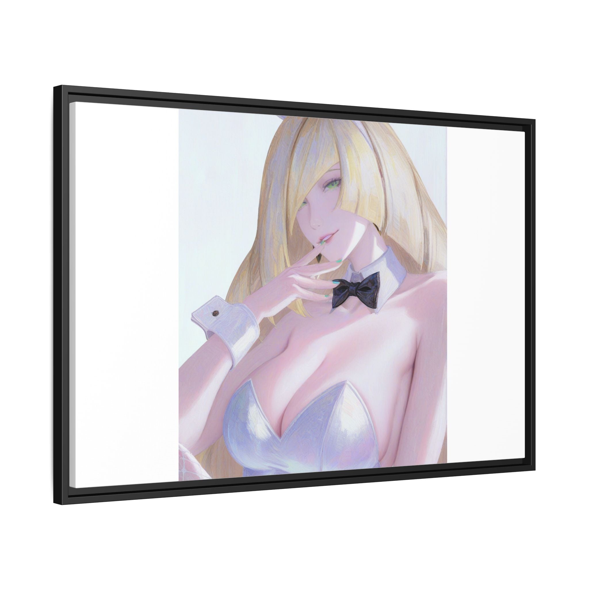 Bunny Girl Matte Canvas Print Framed — Sexy Anime Art Wall Decor