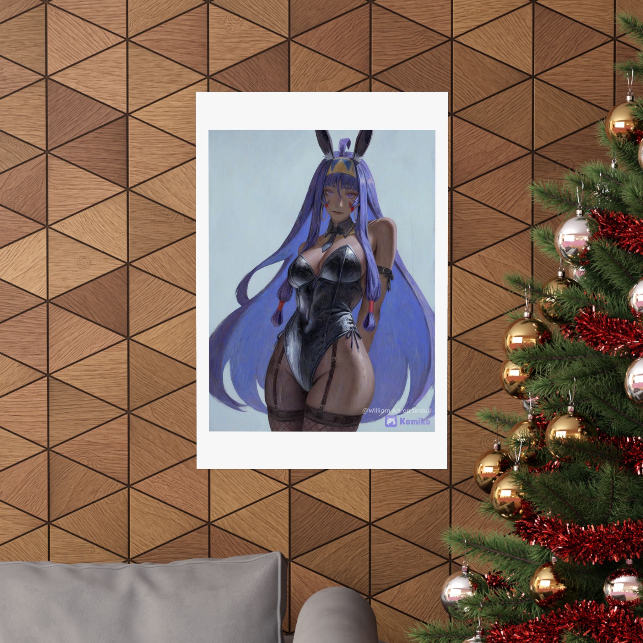 Bunny Girl Anime Matte Poster — Vertical Art Print