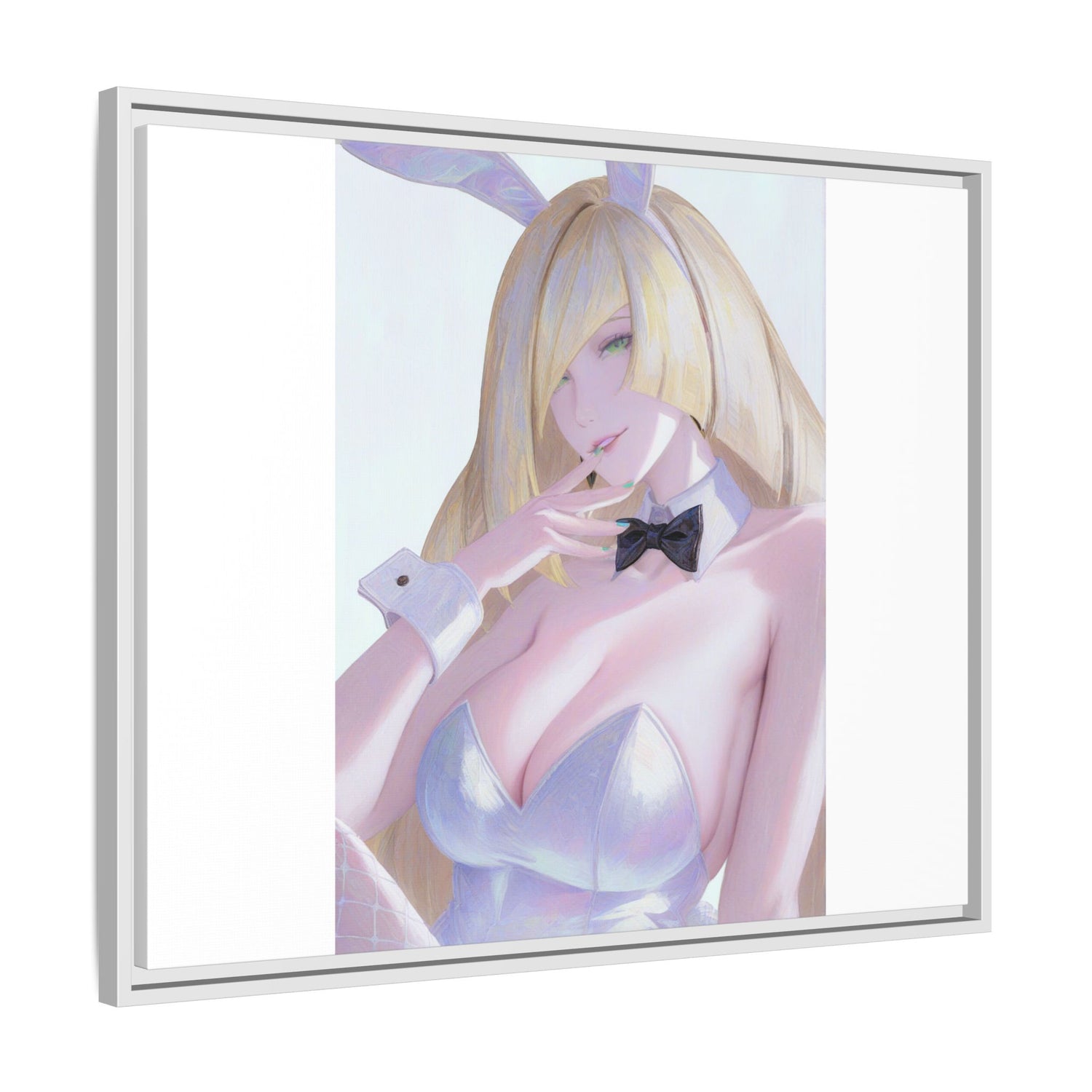 Bunny Girl Matte Canvas Print Framed — Sexy Anime Art Wall Decor