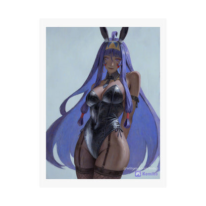 Bunny Girl Anime Matte Poster — Vertical Art Print
