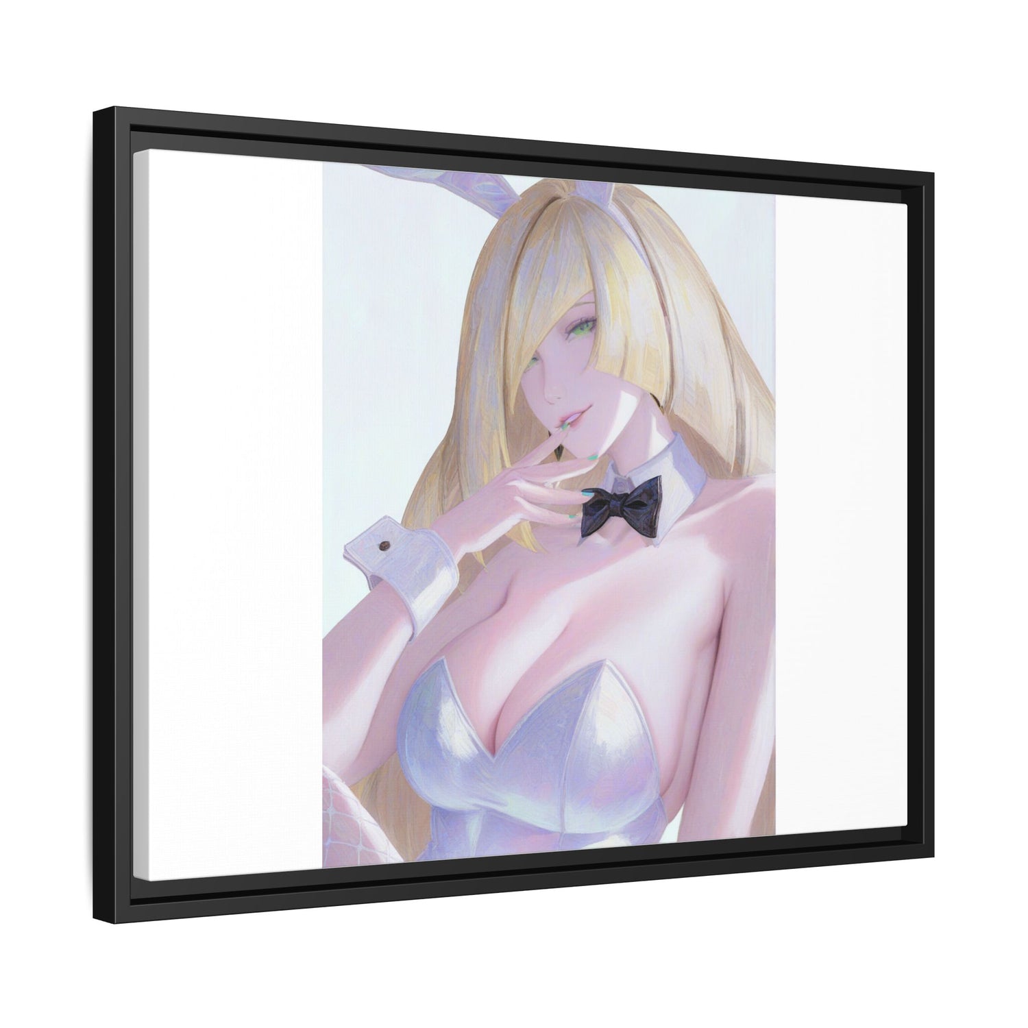 Bunny Girl Matte Canvas Print Framed — Sexy Anime Art Wall Decor