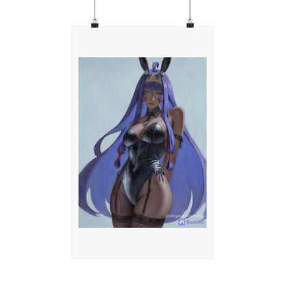 Bunny Girl Anime Matte Poster — Vertical Art Print