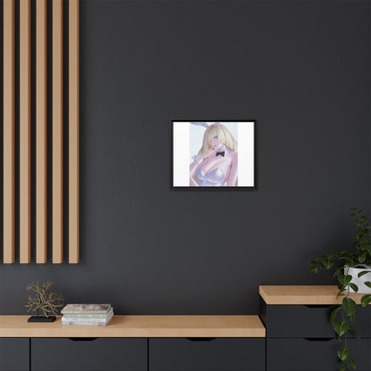 Bunny Girl Matte Canvas Print Framed — Sexy Anime Art Wall Decor