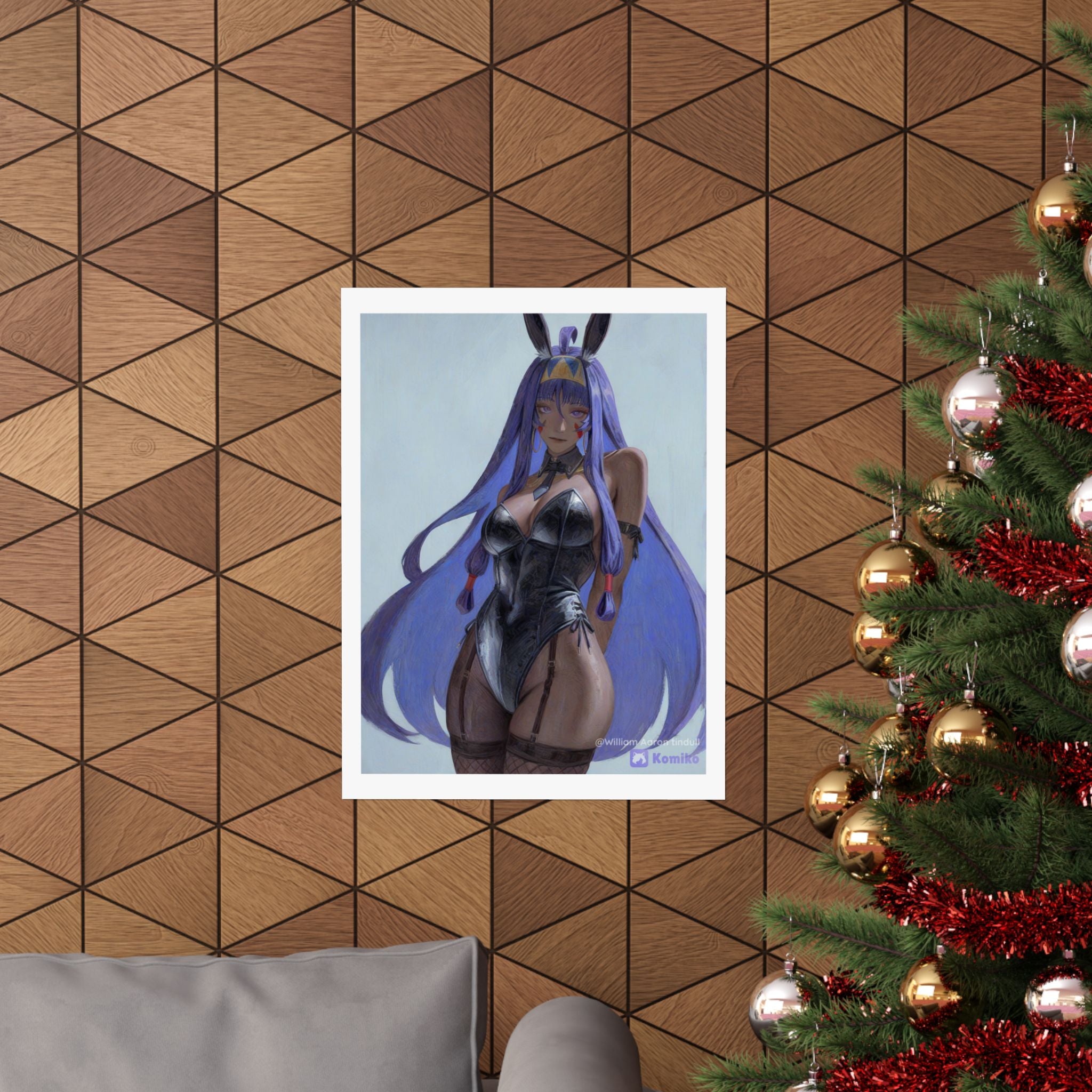 Bunny Girl Anime Matte Poster — Vertical Art Print
