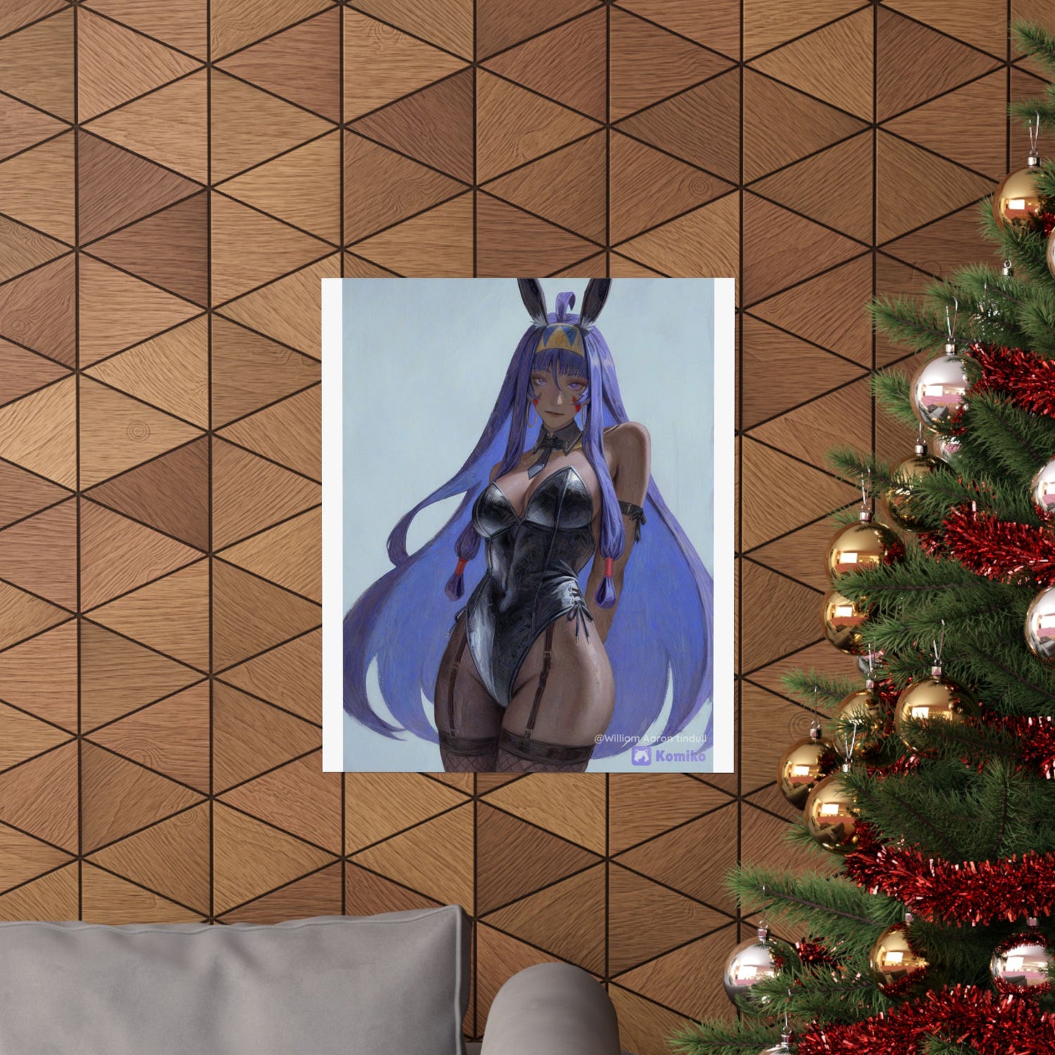 Bunny Girl Anime Matte Poster — Vertical Art Print