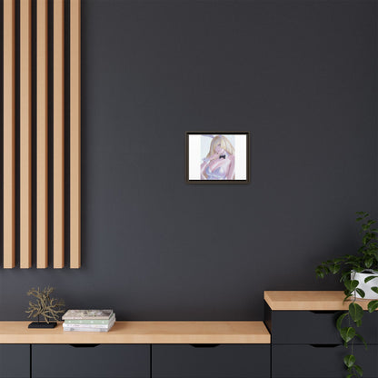 Bunny Girl Matte Canvas Print Framed — Sexy Anime Art Wall Decor