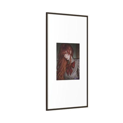 Framed Matte Canvas Print — Gothic Redhead Portrait