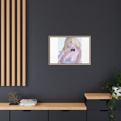 Bunny Girl Matte Canvas Print Framed — Sexy Anime Art Wall Decor