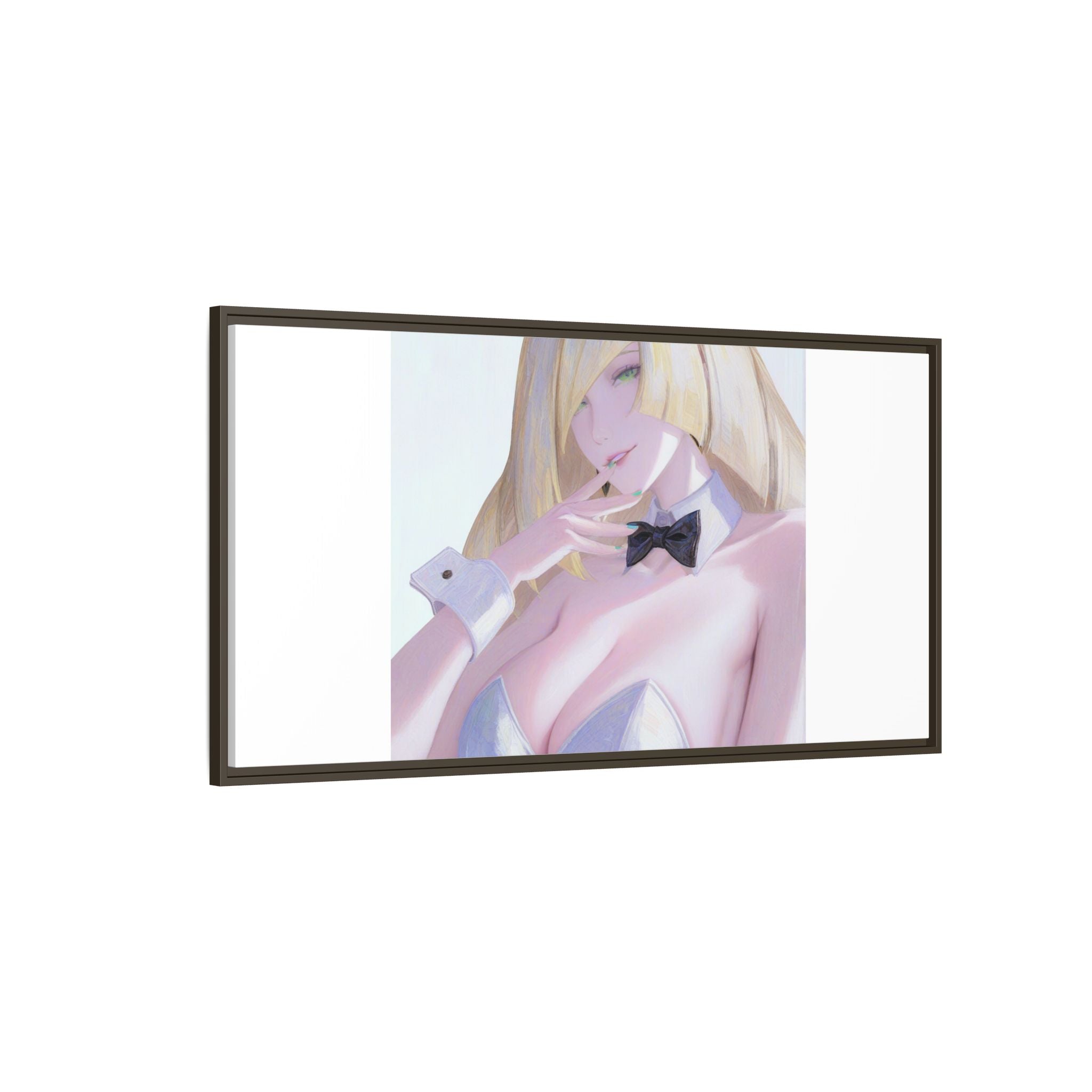 Bunny Girl Matte Canvas Print Framed — Sexy Anime Art Wall Decor