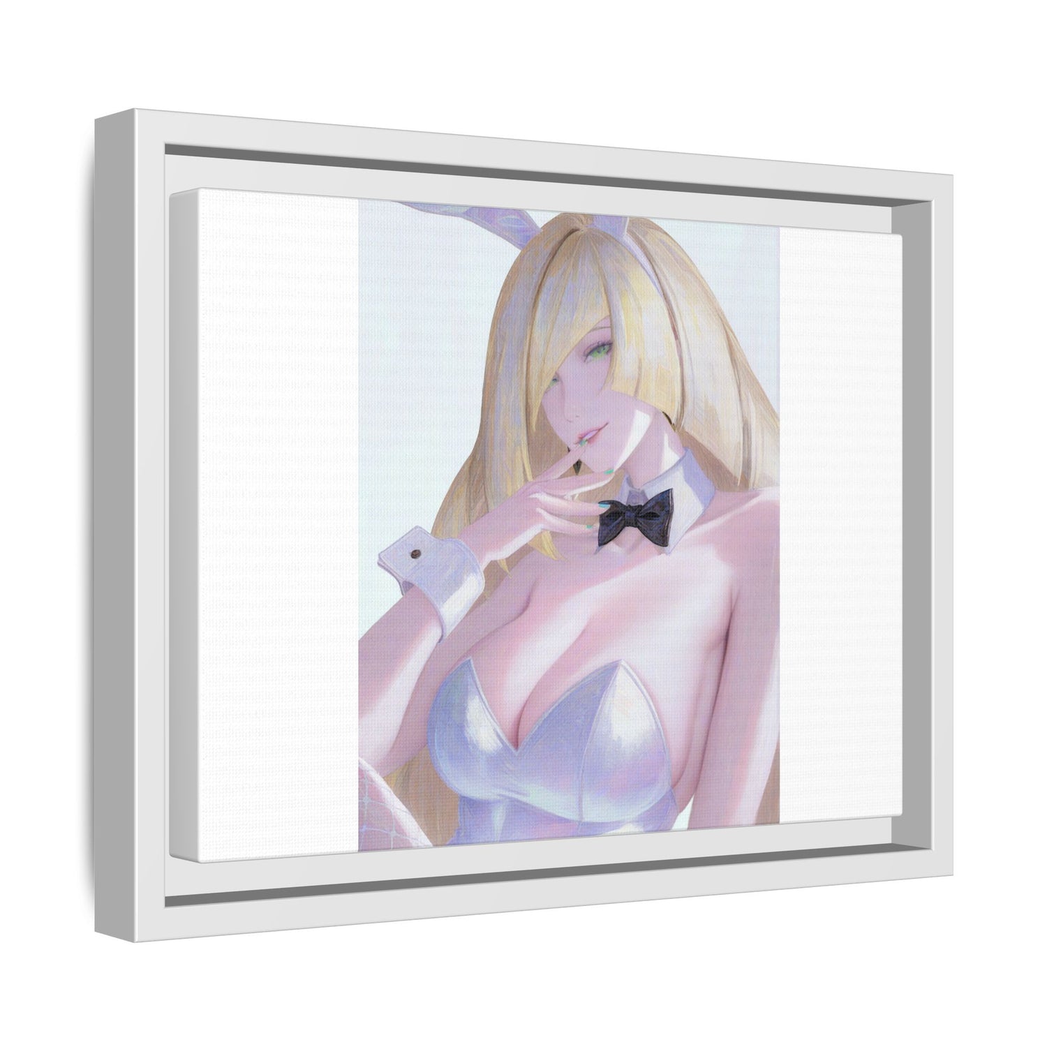 Bunny Girl Matte Canvas Print Framed — Sexy Anime Art Wall Decor