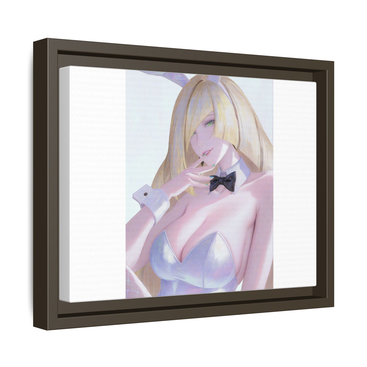 Bunny Girl Matte Canvas Print Framed — Sexy Anime Art Wall Decor