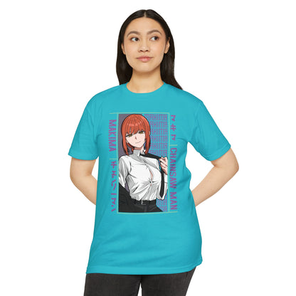 Makima Chainsaw Man Anime Graphic T-Shirt — Japanese Text Design