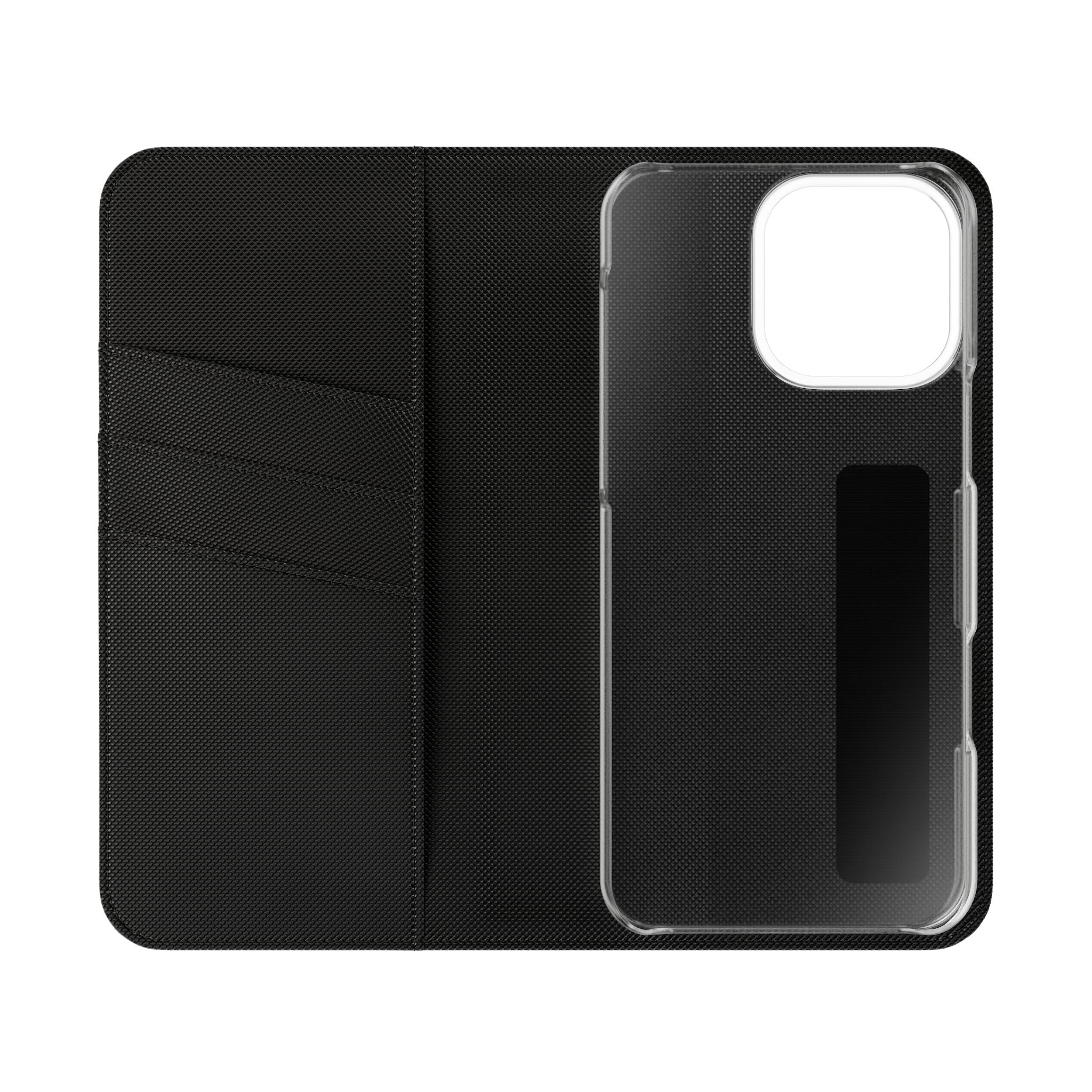 Anime Bunny Girl Flip Case - Purple Long-Haired Character Phone Wallet