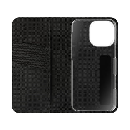 Anime Bunny Girl Flip Case - Purple Long-Haired Character Phone Wallet