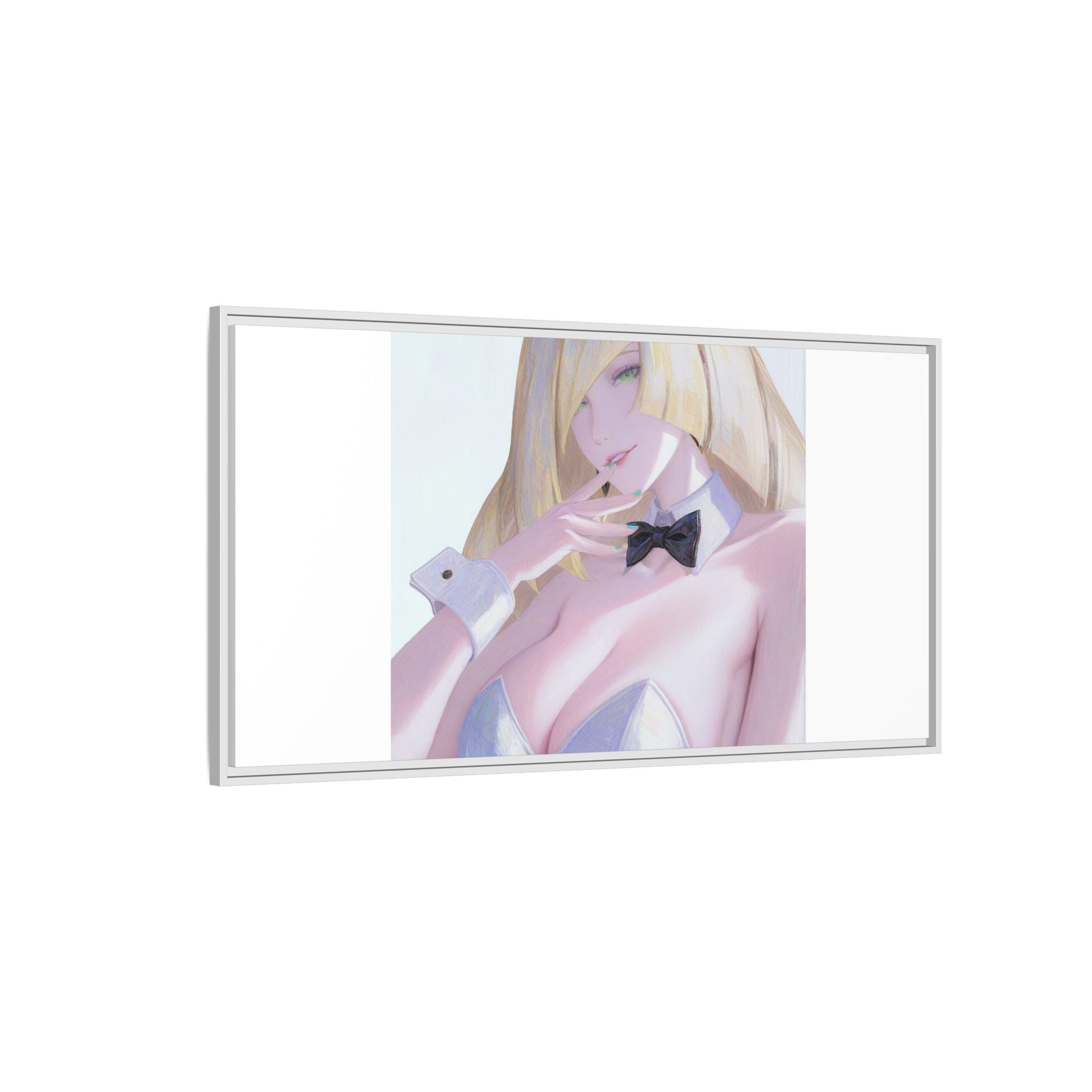 Bunny Girl Matte Canvas Print Framed — Sexy Anime Art Wall Decor