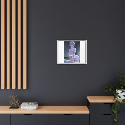 Sexy Anime Nurse Matte Canvas Print (Framed)