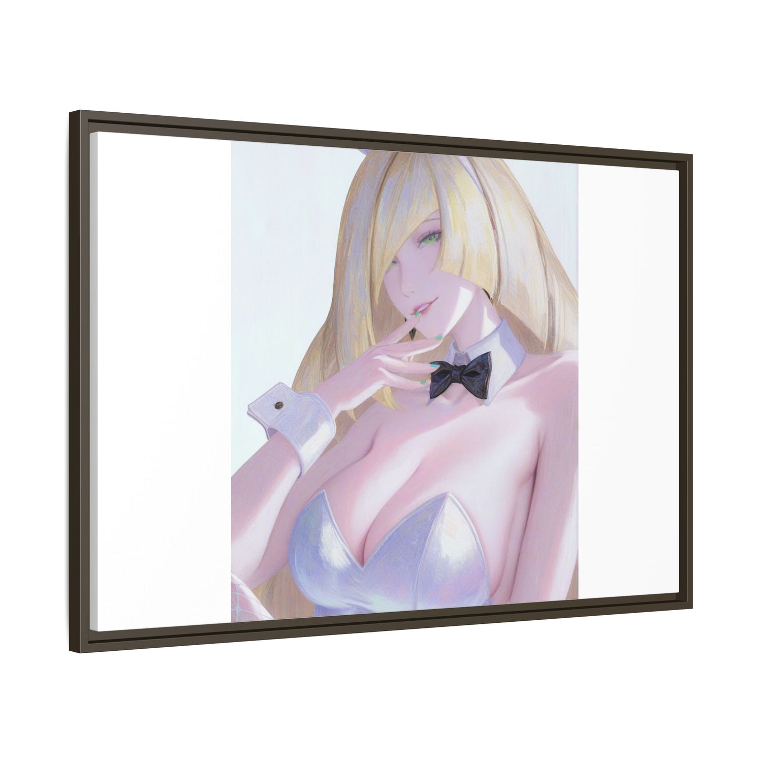 Bunny Girl Matte Canvas Print Framed — Sexy Anime Art Wall Decor
