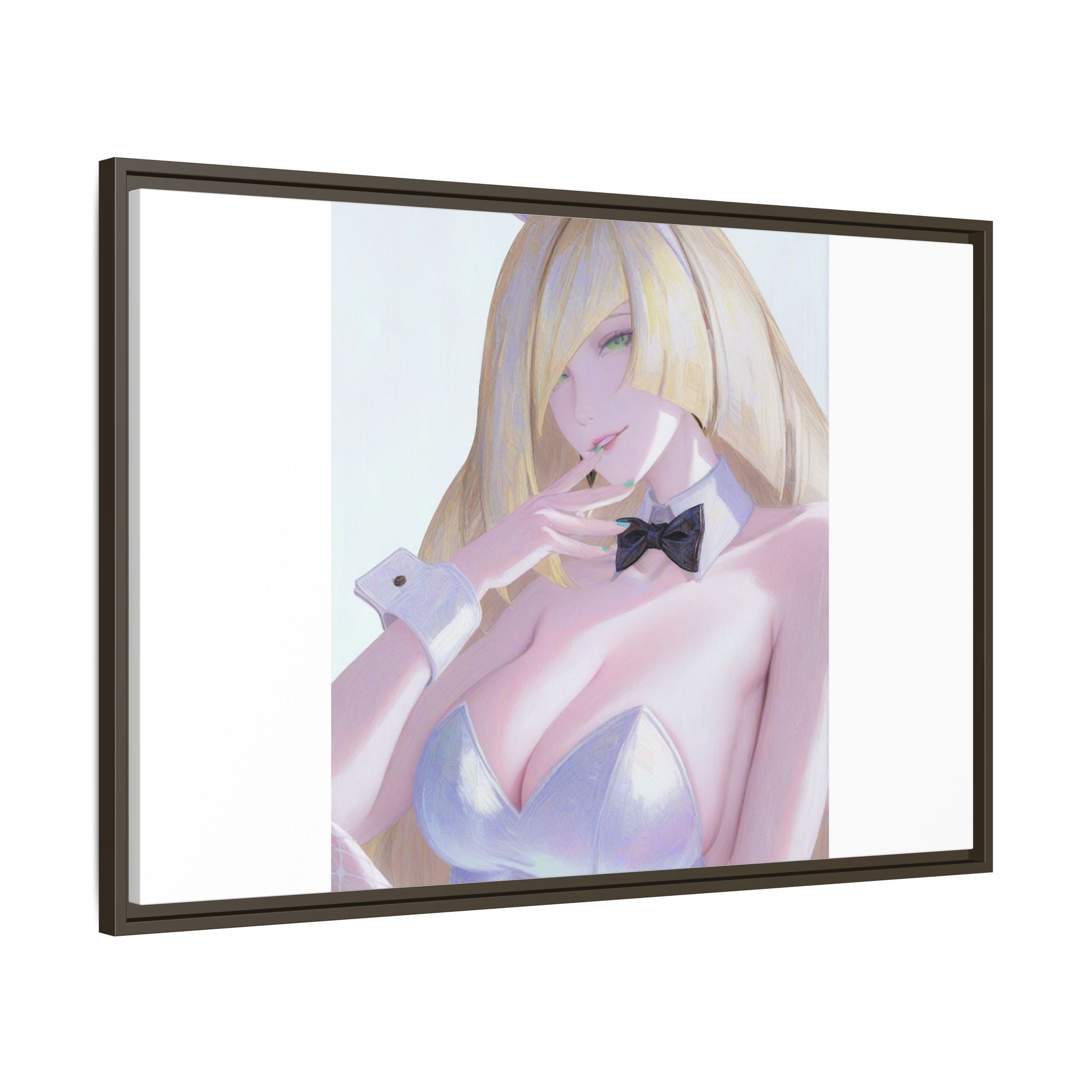 Bunny Girl Matte Canvas Print Framed — Sexy Anime Art Wall Decor