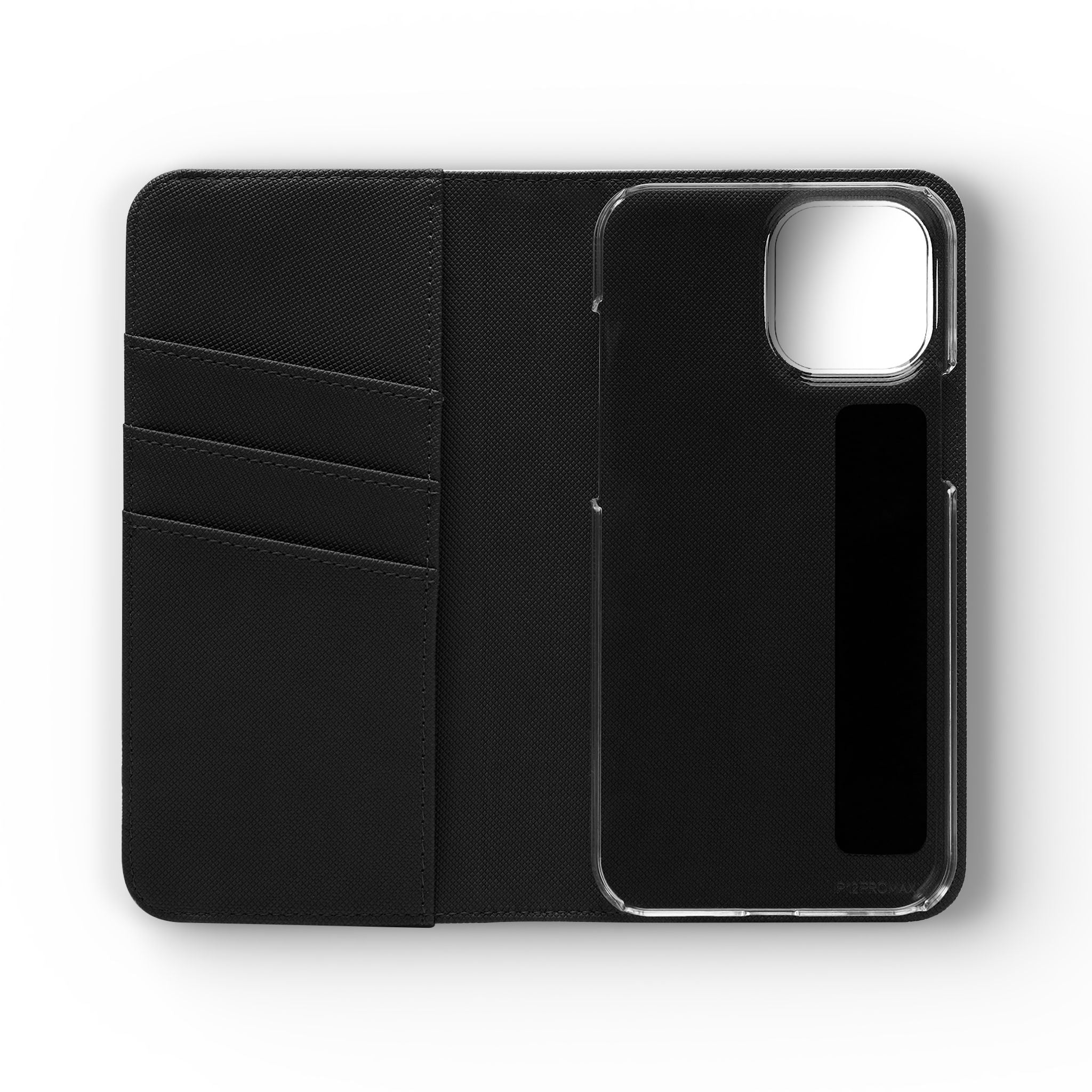 Anime Bunny Girl Flip Case - Purple Long-Haired Character Phone Wallet